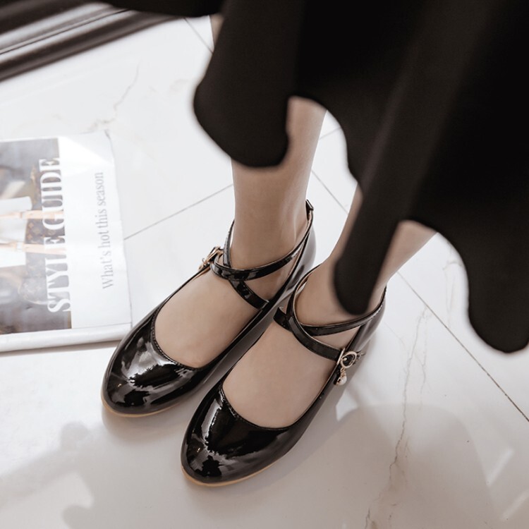Fashion Flat Shoes Round Toe PU Spring 2021 - Style c.html - Image 2