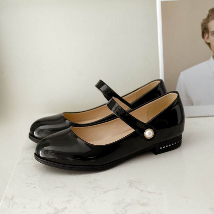 Fashion Flat Shoes Round Toe PU Spring 2021 - Style a.html - Image 4