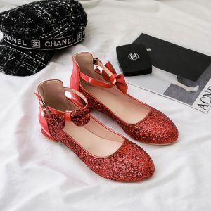 Fashion Flat Shoes Low Heel Round Toe PU Spring 2021 - Style m.html