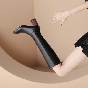 Women's High Shaft Pointed Toe Side Zip Fashion Boots - Style o.html